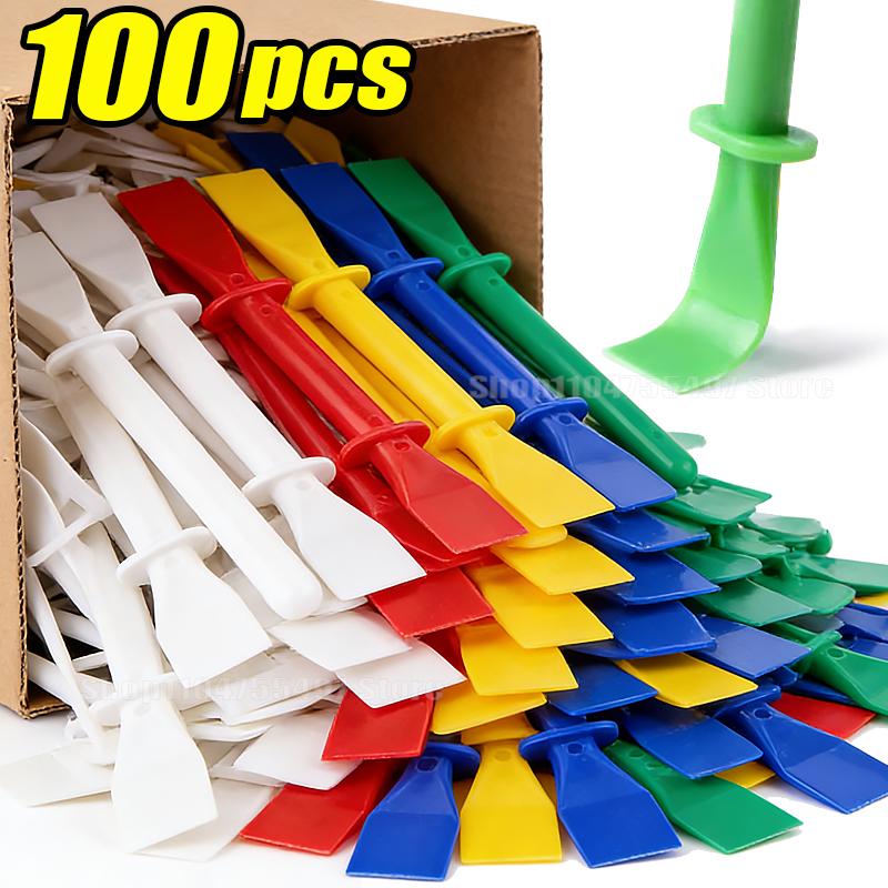 Glue Stick Pack - Kleberstreicher, Klebepinsel, 5/100 Stück, Handgehaltene DIY-Kunsthandwerk-Malerei-Schaber,