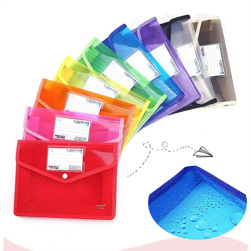 Office Stationery And Supply - 1–10 Stück wasserdichte A4-A5-Aktenordner mit Druckknopf,
