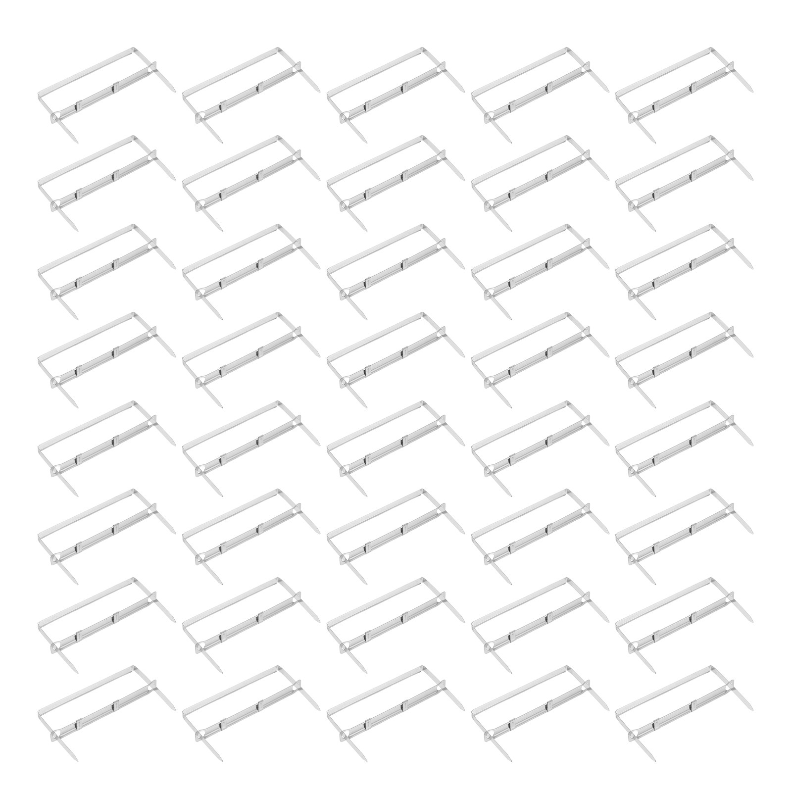 Binder Clip Assorted - 50 Stück 2-Loch-Heftklammern aus Metall für