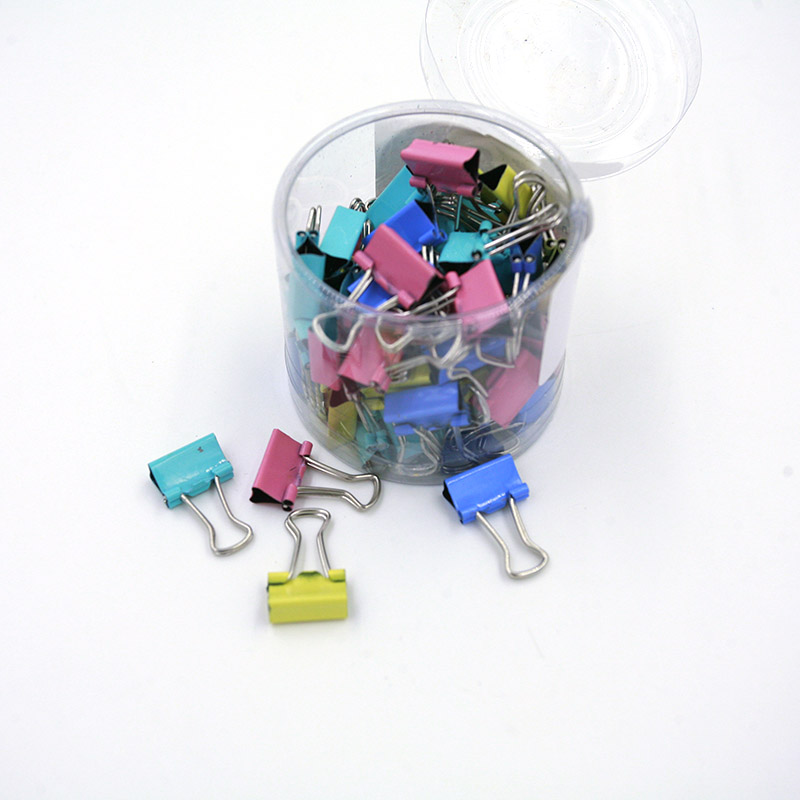 Binder Clip Assorted - 60 sortierte kleine Büro-Organizer-Clips aus Metall,