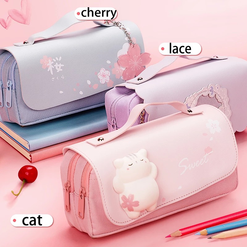 Stationery And Office Supply Stores - Schulbedarf Kawaii Briefpapier Schule Federmäppchen für