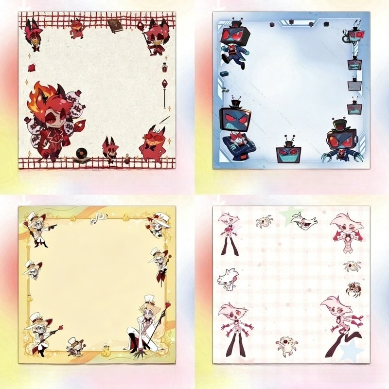 Stationery Office - 4 Stück Hazbin Hotel Zestial &