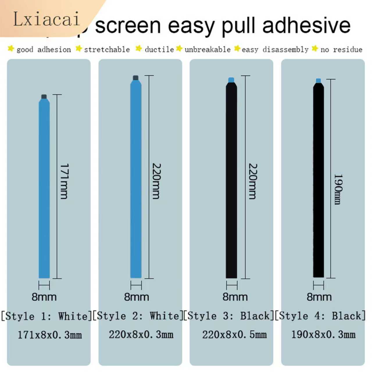 Glue Stick Pack - Easy Pull Kleber Laptop-Bildschirm LCD-Band Display-Baugruppe