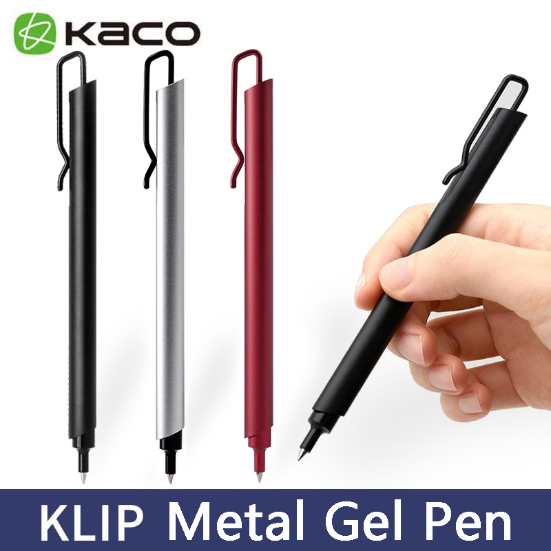 Stationery Supplies Business - Kaco Metall Gel Stift 0,5mm schwarze