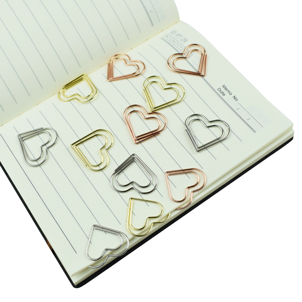 12-teiliges Set Herz-Büroklamm – Binder Clip Assorted Bewertung und Preis