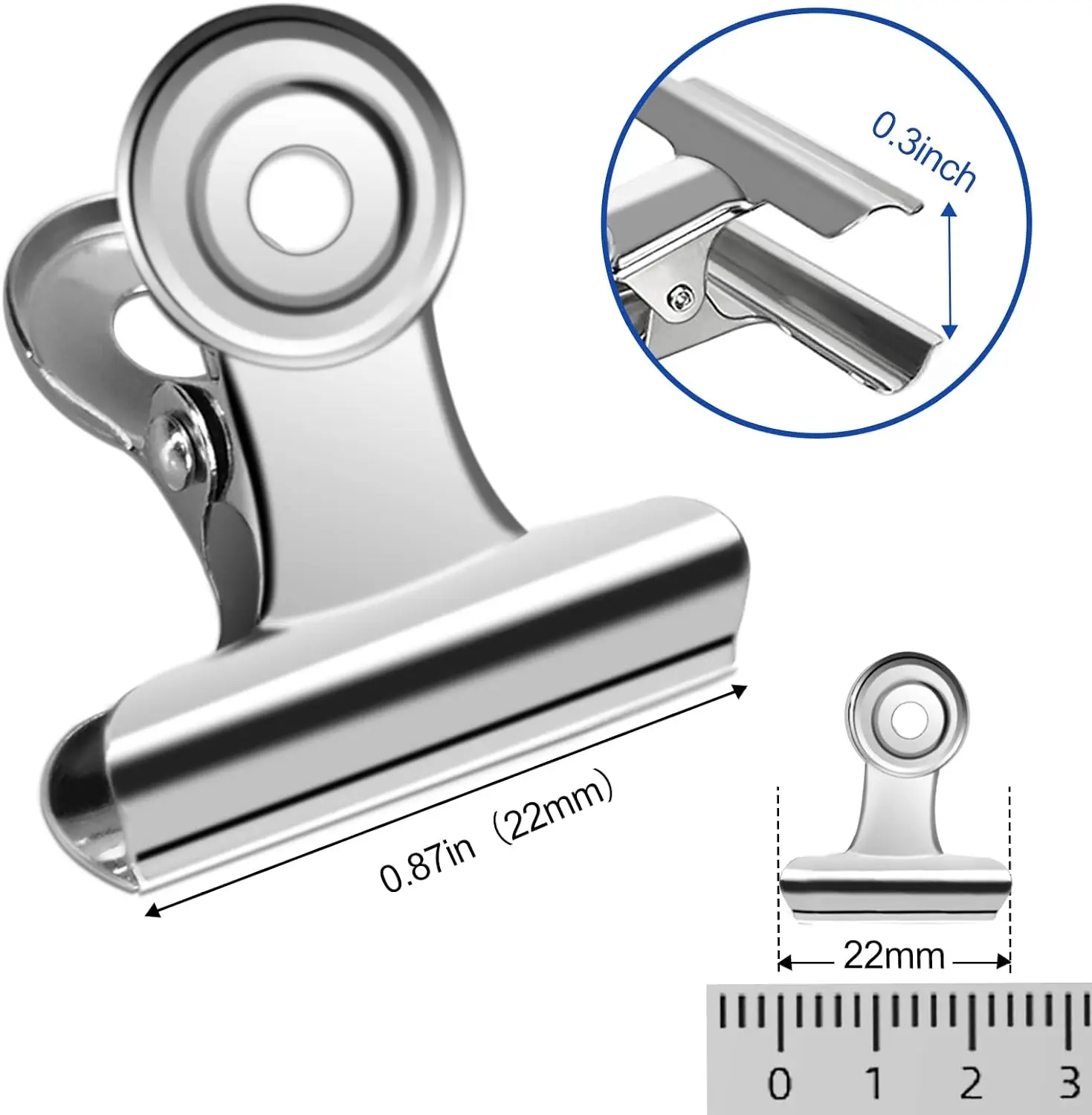 40/20PCS Set Mini 21x23mm Meta – Binder Clip Assorted Bewertung und Preis