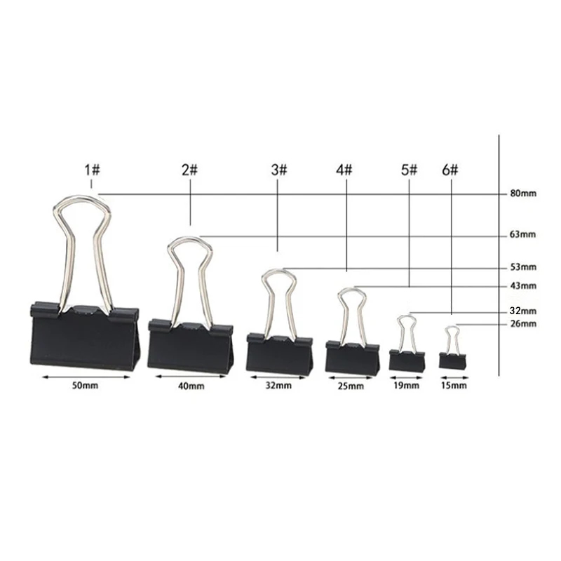 10/20 Stück Metall-Büroklammer – Binder Clip Assorted Bewertung und Preis