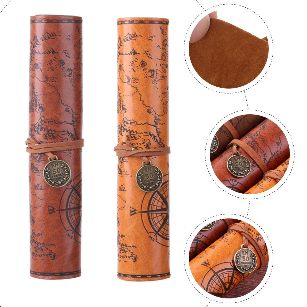 2 Stück Vintage-Federmäppchen  – Pen Pouch Roll Bewertung und Preis