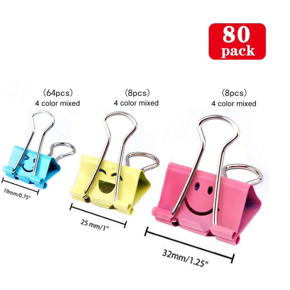 80 Stück verschiedene Büroklam – Binder Clip Assorted Bewertung und Preis