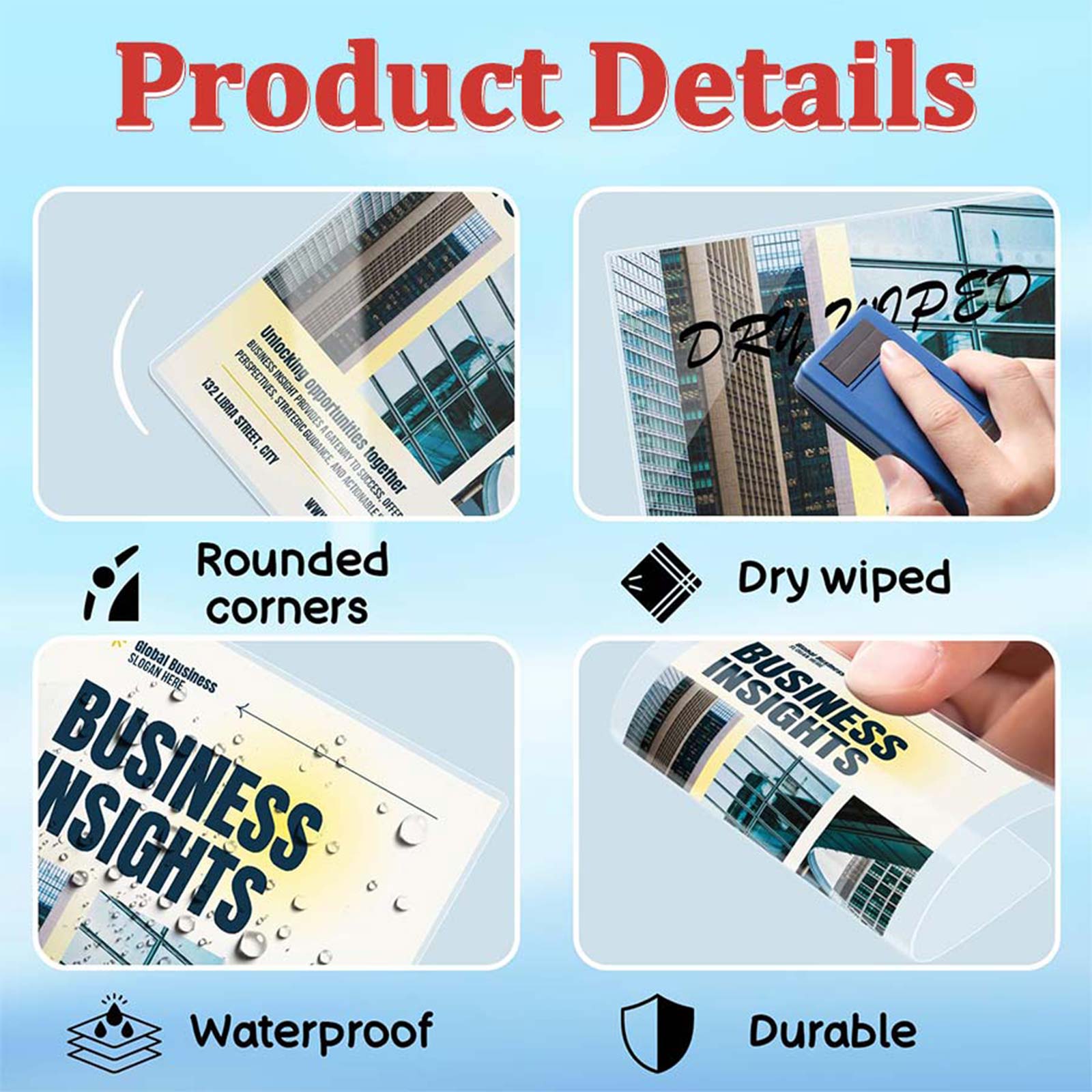 100 Blatt 4,3×6,3 Zoll Thermol – Document Laminator Pouch Bewertung und Preis